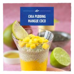 Chia pudding mangue coco